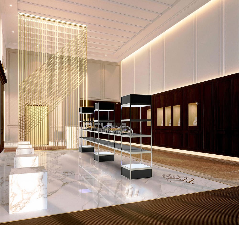 Imagen de rack cube - mobiliario modular para buffets y eventos de IHS Design - diseñador y fabricante mundial de equipos y mobiliario de hotelería de alto rendimiento.